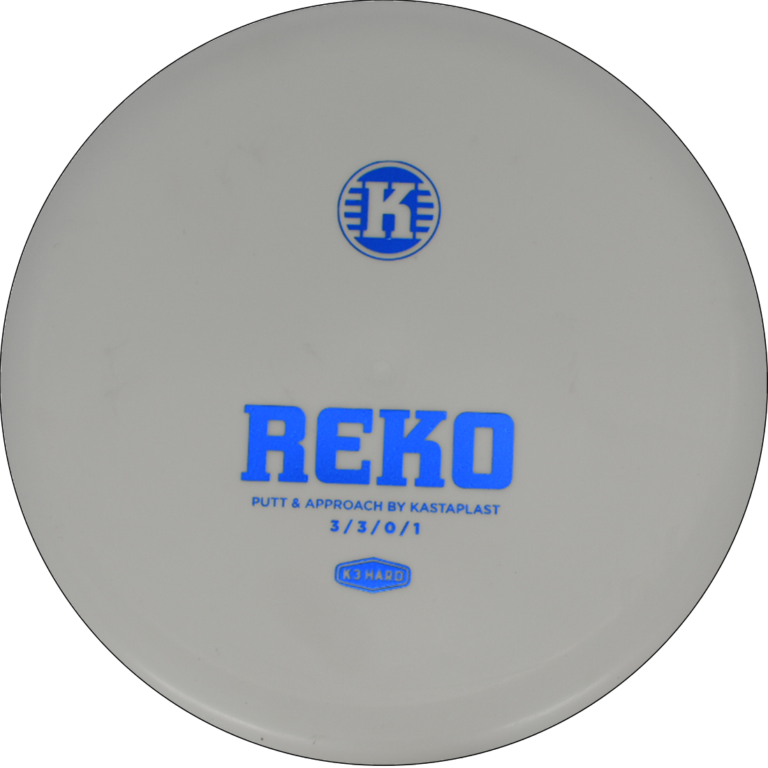 Kastaplast Reko Kastaplast Reko - K3 Hard / 174g - White (Royal Blue Foil) - Skyline Disc Golf