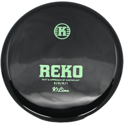 Kastaplast Reko Kastaplast Reko - K1 / 175g - Black (Green Foil) - Skyline Disc Golf