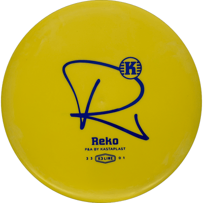 Kastaplast Reko Kastaplast Reko - K3 / 171g - Yellow (Blue) - Skyline Disc Golf