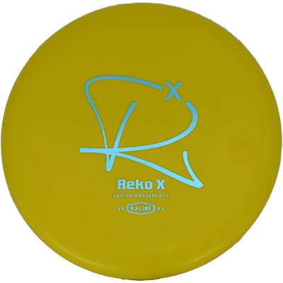 Kastaplast Reko X Kastaplast Reko X - K3 / 173g - Yellow (Light Blue Foil) - Skyline Disc Golf