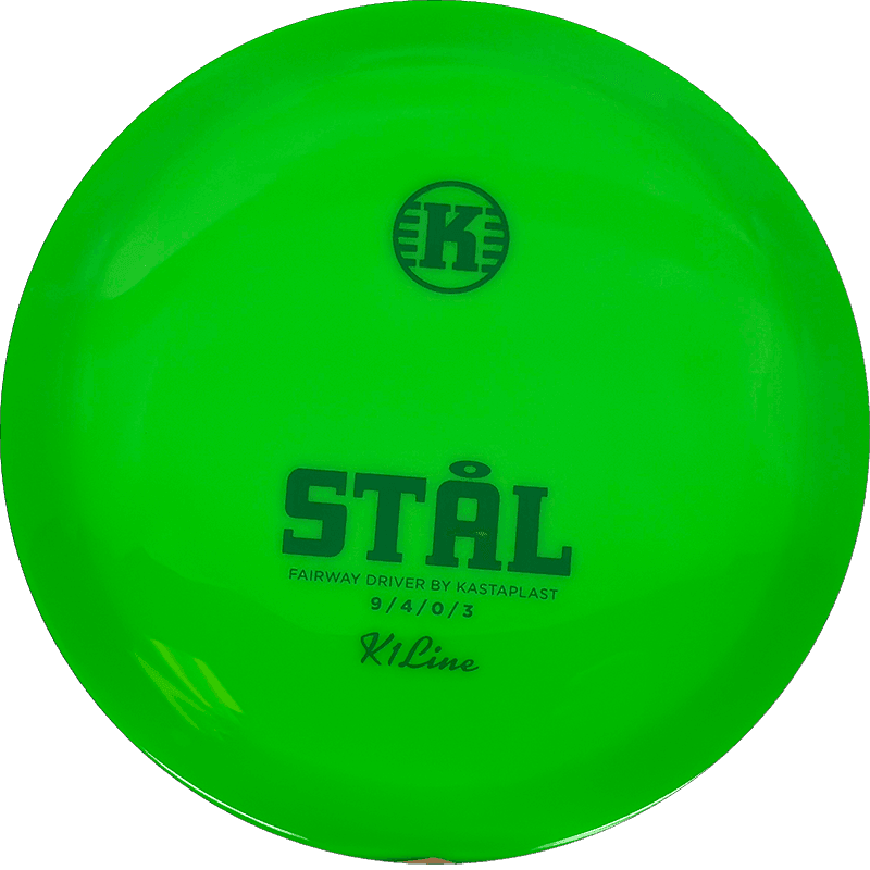 171g - Lime Green (Green) K1 Kastaplast Stål - Skyline Disc Golf