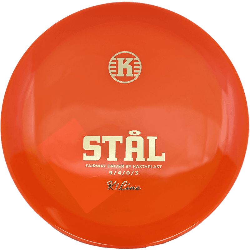 175g - Orange (Gold) K1 Kastaplast Stål - Skyline Disc Golf
