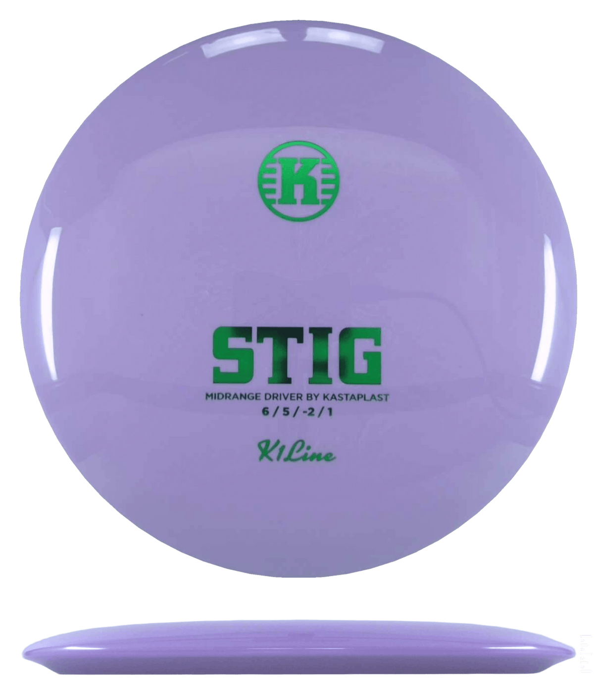 175g - Lavender (Green Foil) K1 Kastaplast Stig - Skyline Disc Golf