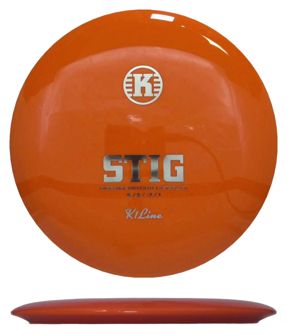 Kastaplast Stig - K1 / 171g - Orange (Silver) - Skyline Disc Golf