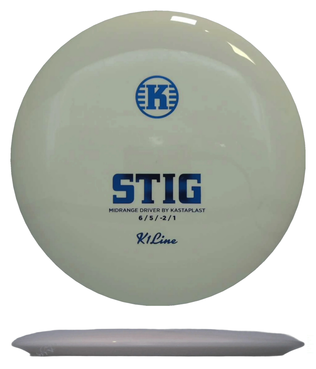 Kastaplast Stig - K1 / 171g - White (Blue Foil) - Skyline Disc Golf