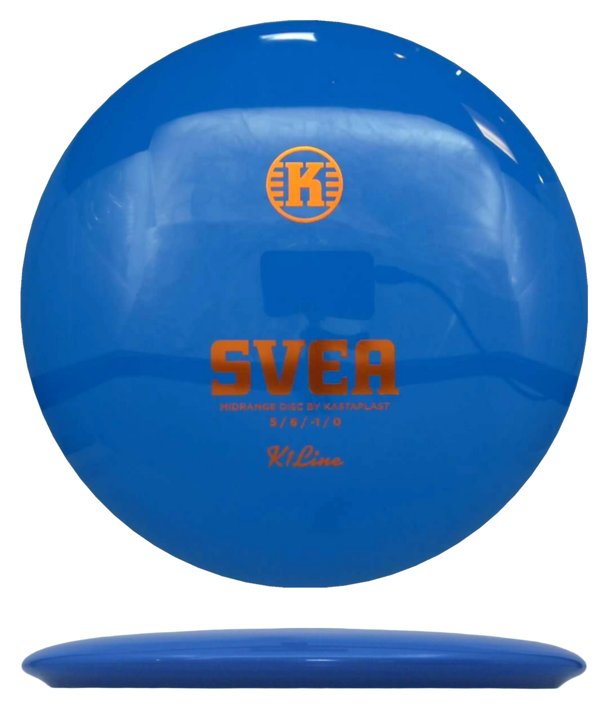 Kastaplast Svea - K1 / 178g - Blue (Orange Foil) - Skyline Disc Golf