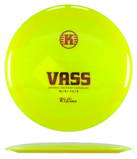 Kastaplast Vass - K1 / 176g - Yellow (Red Foil) *062* - Skyline Disc Golf
