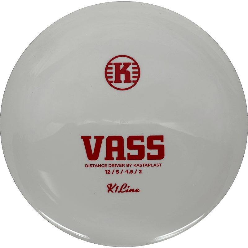 Kastaplast Vass Kastaplast Vass - K1 / 173g - White (Red) - Skyline Disc Golf