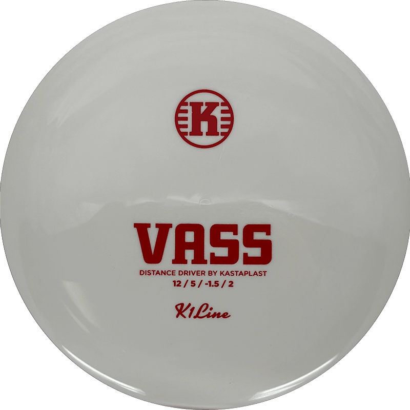 Kastaplast Vass Kastaplast Vass - K1 / 174g - White (Red) - Skyline Disc Golf