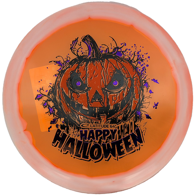 Latitude 64 Saint Pro Latitude 64 Saint Pro - Opto-Ice Orbit - Halloween Edition / 176g - Orange (Pumpkin Triple Stamp) *1041* - Skyline Disc Golf