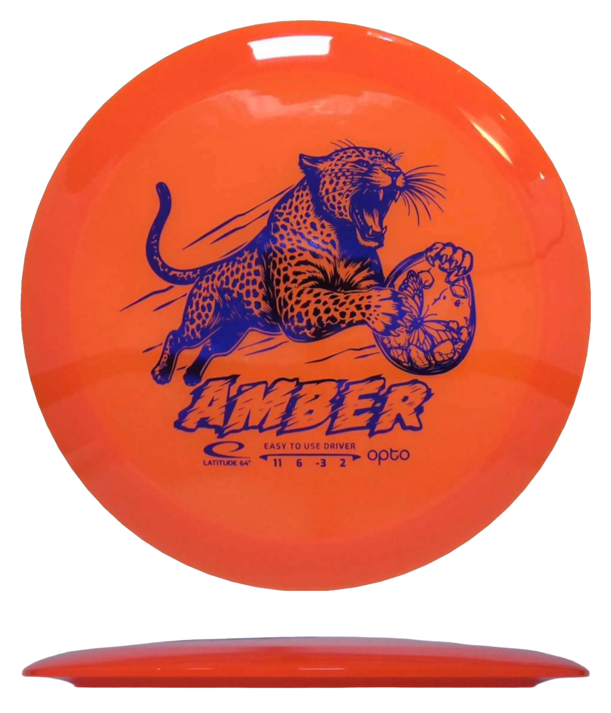 Latitude 64 Amber - Opto / 158g - Orange (Blue Foil) - Skyline Disc Golf