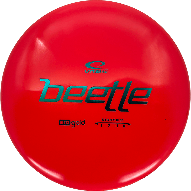 Latitude 64 Beetle Latitude 64 Beetle - BioGold / 144g - Red (Blue Green Foil) - Skyline Disc Golf