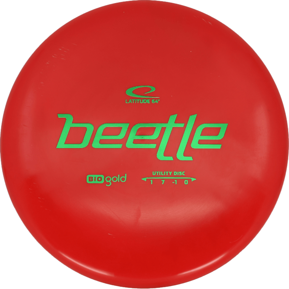 Latitude 64 Beetle - BioGold / 142g - Red (Green Foil) *037* - Skyline Disc Golf