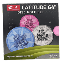 Latitude 64 Beginner Disc Golf Set - Retro Disc Golf Set - Skyline Disc Golf