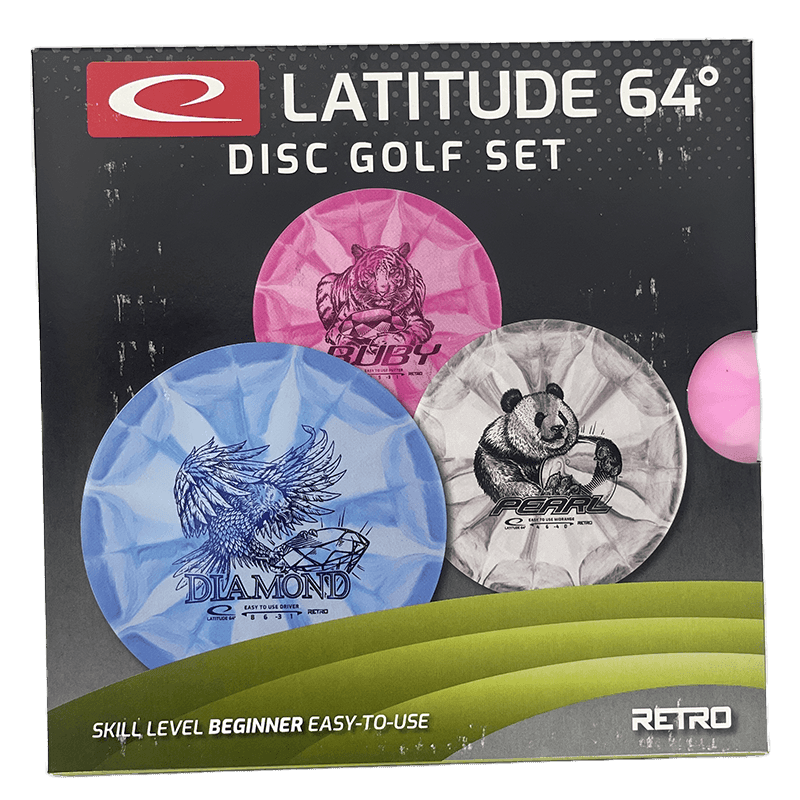 Latitude 64 Beginner Disc Golf Set Latitude 64 Beginner Disc Golf Set - Retro Disc Golf Set - Skyline Disc Golf