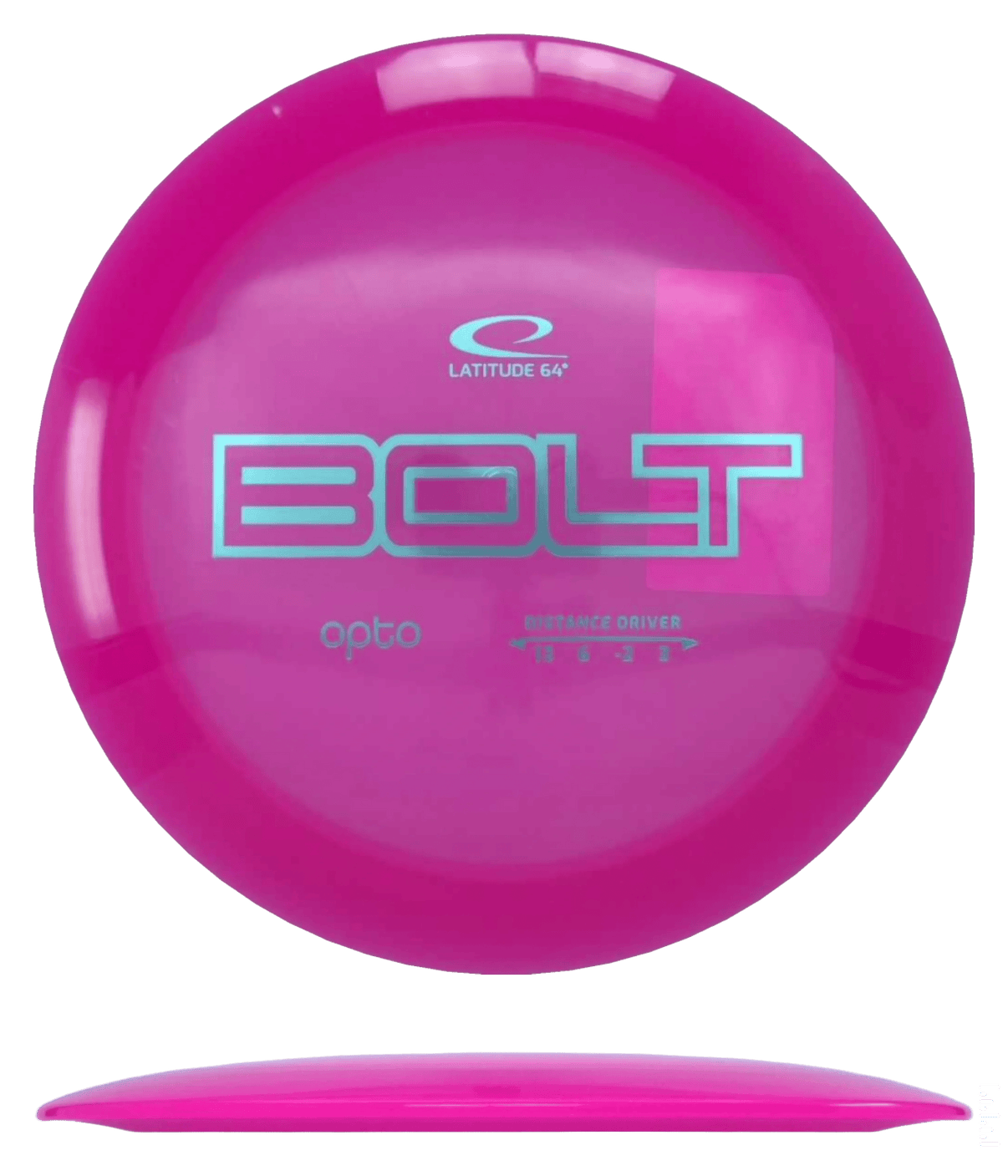 173g - Pink (Sky Blue Foil) Opto Latitude 64 Bolt - Skyline Disc Golf