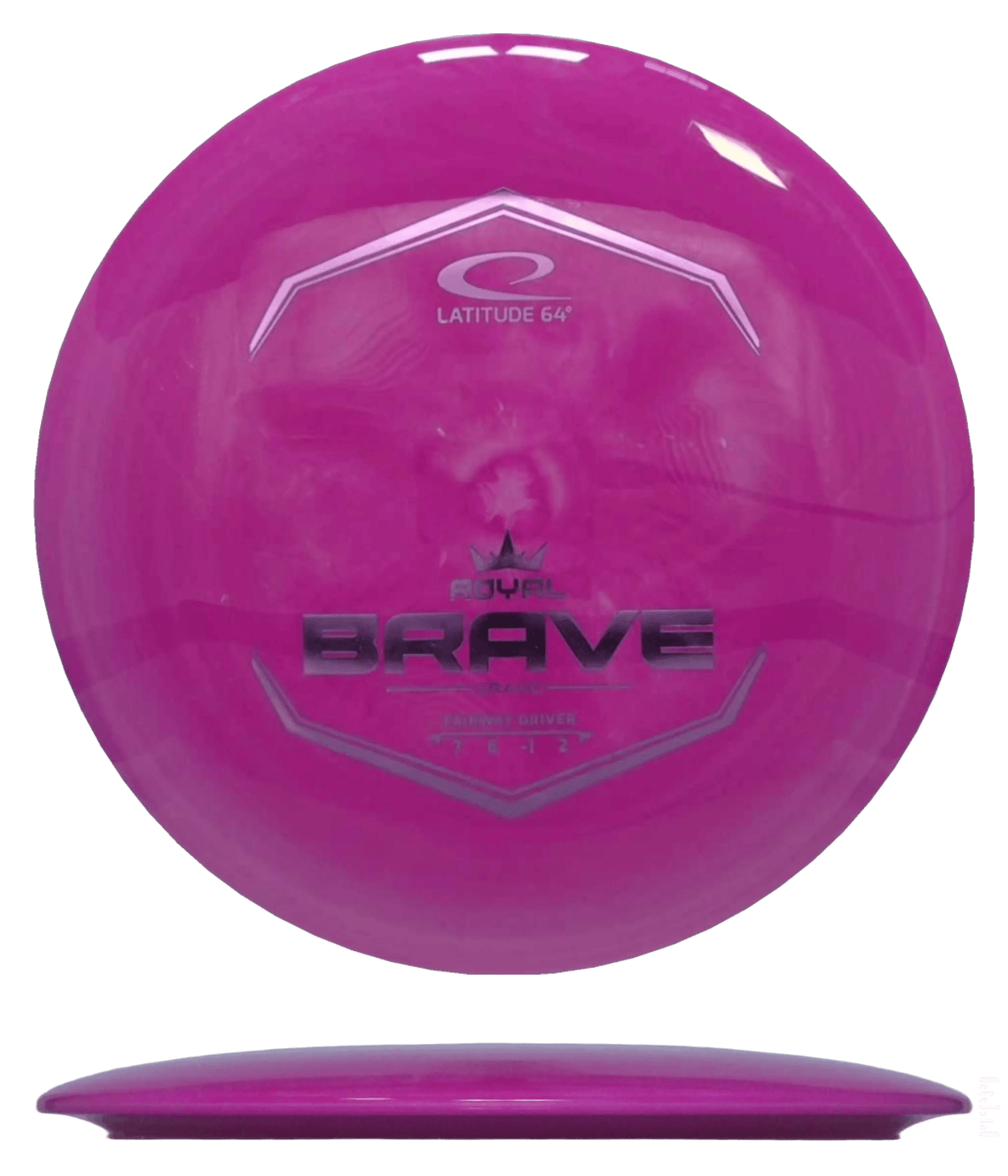 Latitude 64 Brave - Royal Grand / 175g - Red-ish Pink (Pink Foil) - Skyline Disc Golf