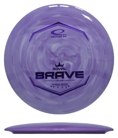 Latitude 64 Brave - Royal Grand Swirl / 175g - Purple Swirl (Purple Foil) - Skyline Disc Golf