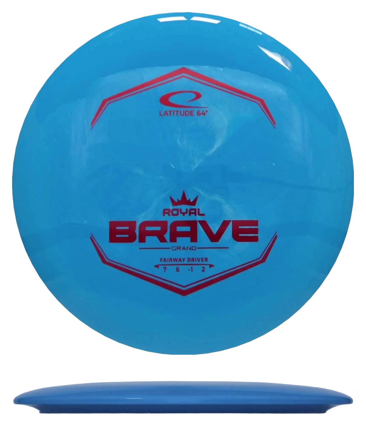 Latitude 64 Brave - Royal Grand / 176g - Blue (Red Foil) - Skyline Disc Golf