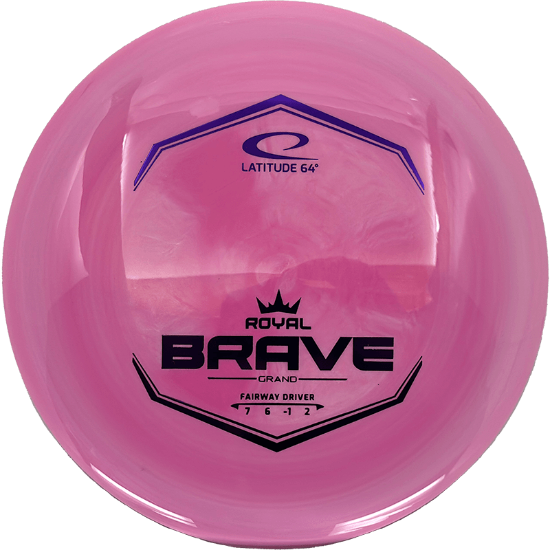 Latitude 64 Brave Latitude 64 Brave - Royal Grand / 174g - Pink Swirl (Royal Purple) - Skyline Disc Golf