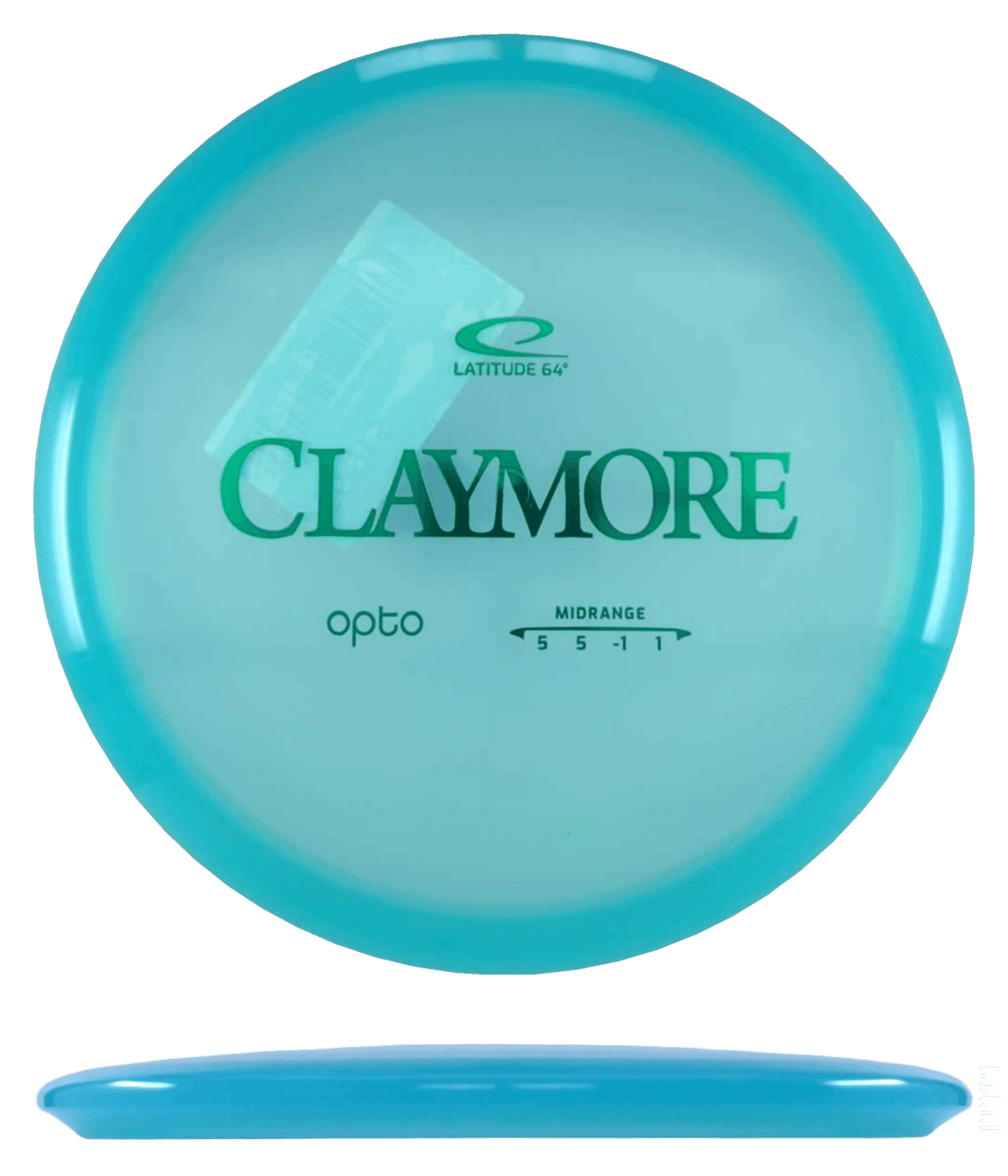 177g - Blue (Green Foil) Opto Latitude 64 Claymore - Skyline Disc Golf