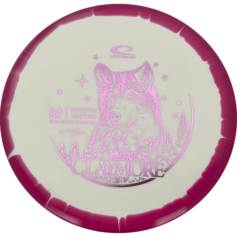 Latitude 64 Claymore - Gold Orbit - Kristin Tattar Team Series / 178g - Beet Red (Pink Foil) *1017*