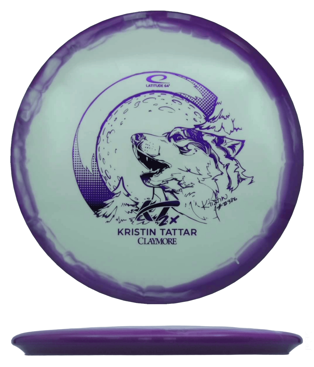 178g - Purple (Purple Foil) Gold Orbit - Kristin Tattar Team Series Latitude 64 Claymore - Skyline Disc Golf