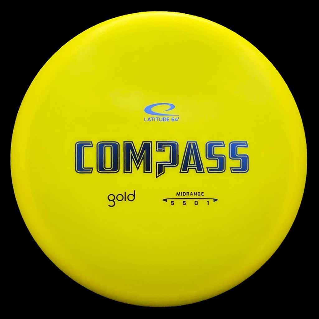 Latitude 64 Compass Latitude 64 Compass - Gold / 169g - Yellow (Blue Foil) - Skyline Disc Golf