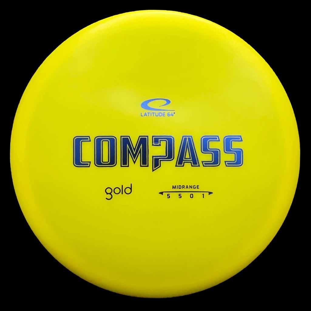 Latitude 64 Compass Latitude 64 Compass - Gold / 172g - Yellow (Blue Foil) - Skyline Disc Golf