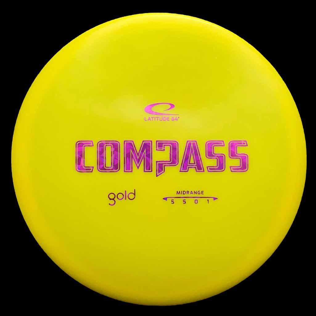 Latitude 64 Compass Latitude 64 Compass - Gold / 175g - Yellow (Magenta Shatter) - Skyline Disc Golf