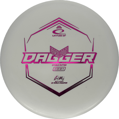 Latitude 64 Dagger Latitude 64 Dagger - Sense / 175g - White (Magenta Foil) - Skyline Disc Golf