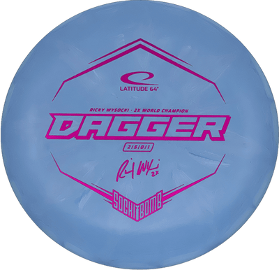 Latitude 64 Dagger Latitude 64 Dagger - Zero Hard Burst - Sockibomb / 173g - Light Blue Burst (Magenta Foil) - Skyline Disc Golf