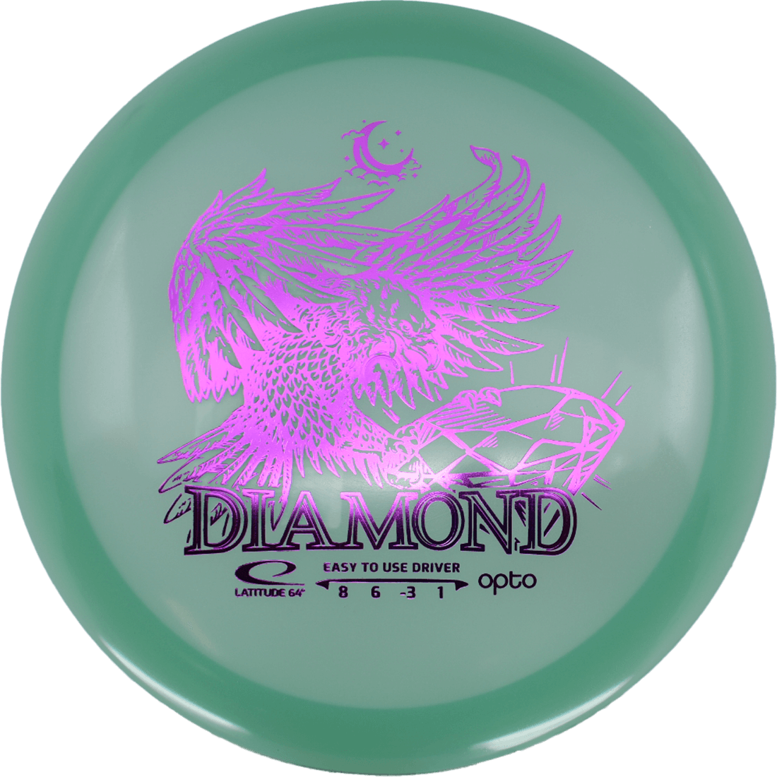 Latitude 64 Diamond Latitude 64 Diamond - Moonshine / 156g - Seafoam (Magenta Foil) - Skyline Disc Golf