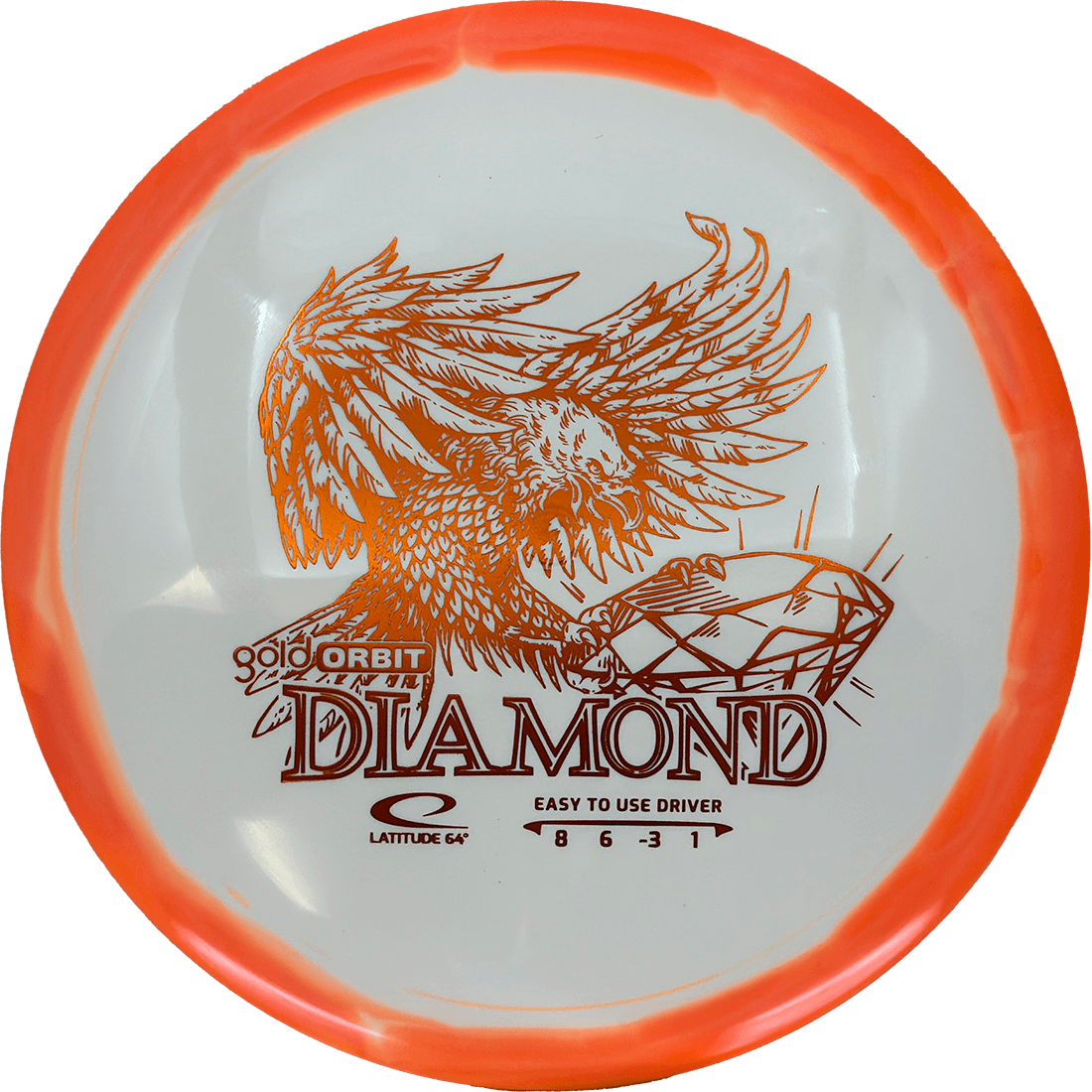 Latitude 64 Diamond Latitude 64 Diamond - Gold Orbit / 157g - Orange (Orange Foil) *1134* - Skyline Disc Golf