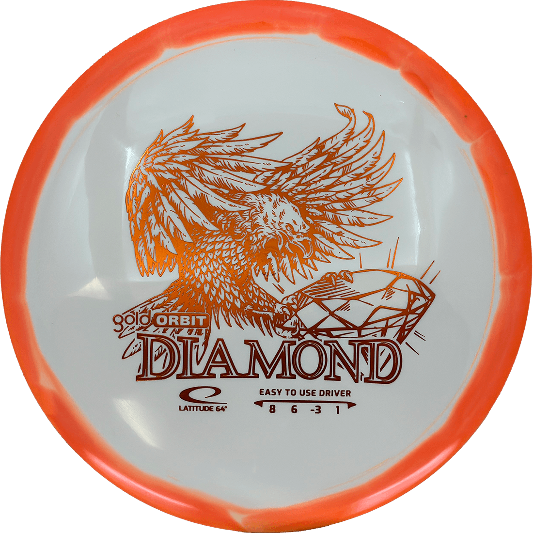 Latitude 64 Diamond Latitude 64 Diamond - Gold Orbit / 157g - Orange (Orange Foil) *1135* - Skyline Disc Golf