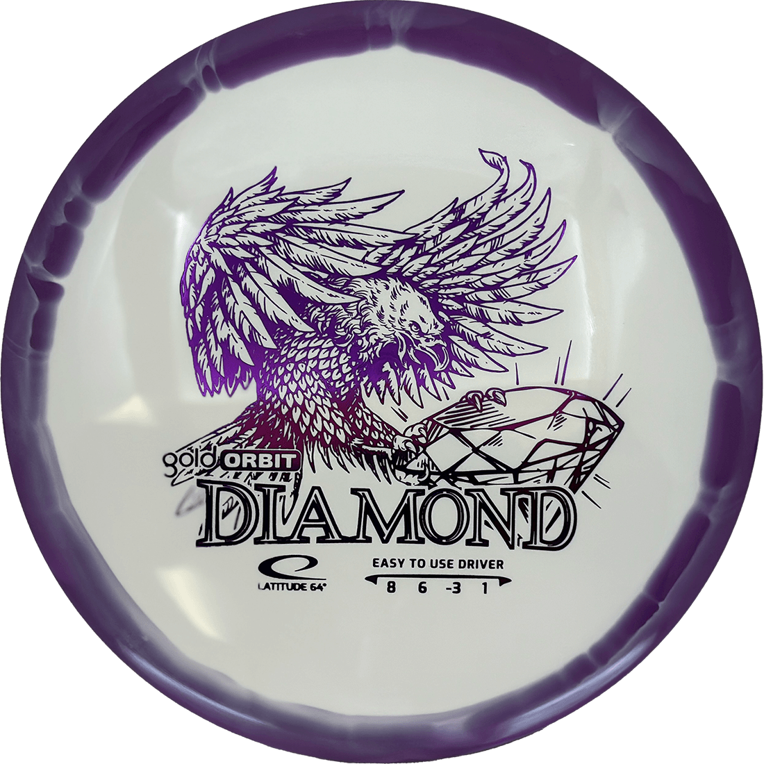 Latitude 64 Diamond Latitude 64 Diamond - Gold Orbit / 157g - Purple (Purple Foil) - Skyline Disc Golf