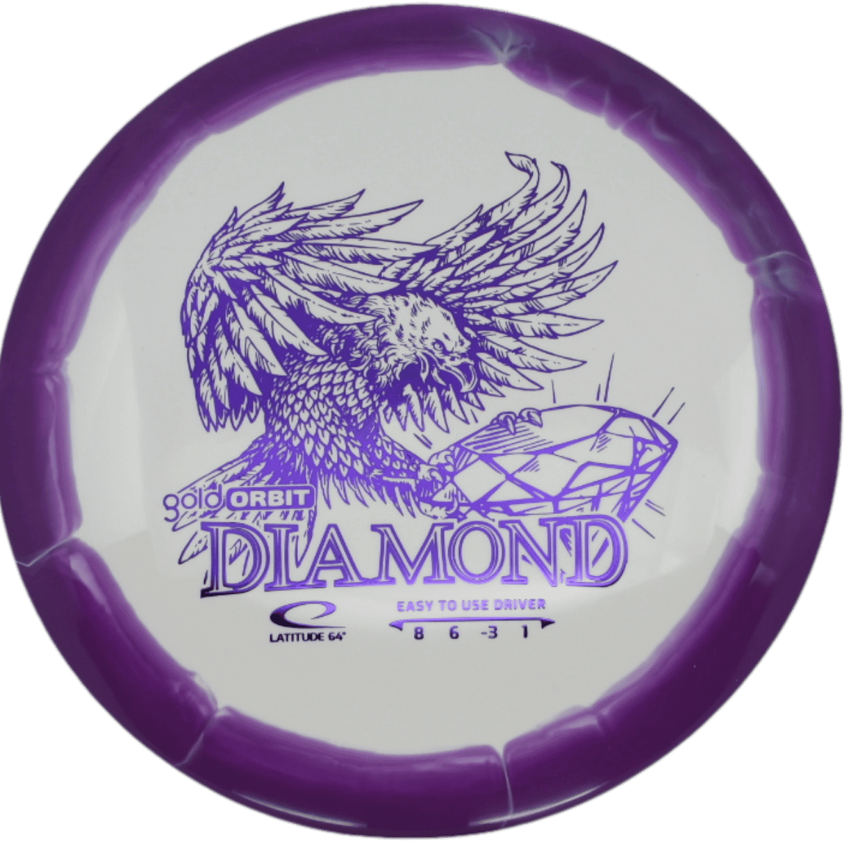 Latitude 64 Diamond Latitude 64 Diamond - Gold Orbit / 157g - Purple (Purple Foil) - Skyline Disc Golf