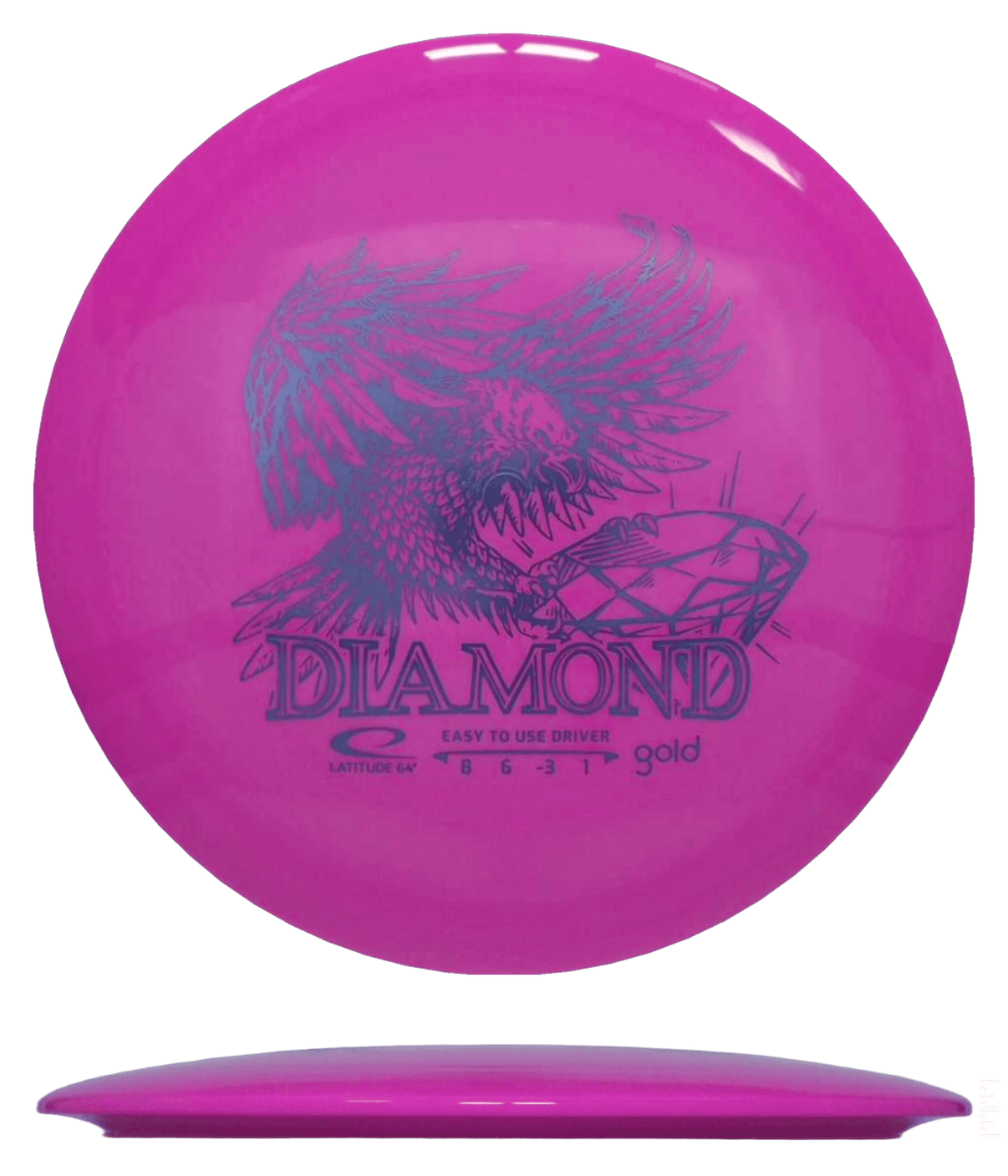 156g - Pink (Lavender) Gold Latitude 64 Diamond - Skyline Disc Golf