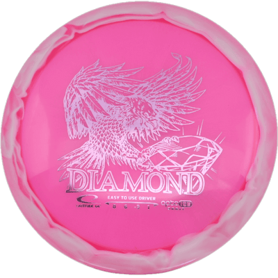 Latitude 64 Diamond Latitude 64 Diamond - Opto-Ice Orbit / 155g - Hot Pink (Pink Foil) - Skyline Disc Golf