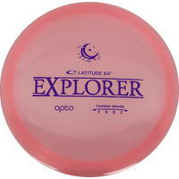Latitude 64 Explorer - Opto Moonshine / 176g - Pink (Blue) *1026* - Skyline Disc Golf