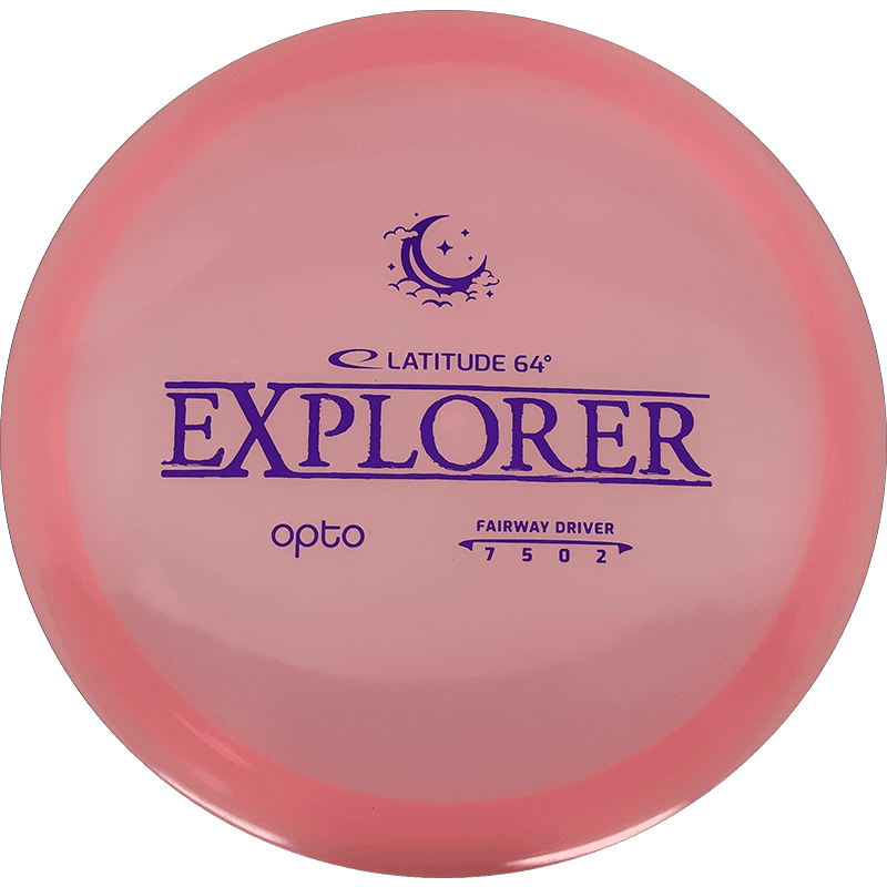 Latitude 64 Explorer Latitude 64 Explorer - Opto Moonshine / 176g - Pink (Blue) *1026* - Skyline Disc Golf