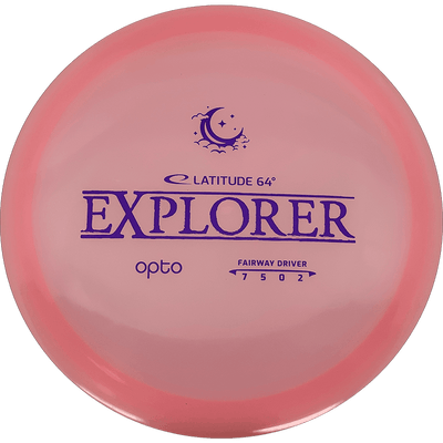 Latitude 64 Explorer Latitude 64 Explorer - Opto Moonshine / 176g - Pink (Blue) *1026* - Skyline Disc Golf