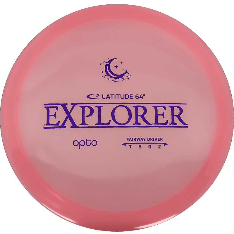 Latitude 64 Explorer Latitude 64 Explorer - Opto Moonshine / 176g - Pink (Blue) *1031* - Skyline Disc Golf