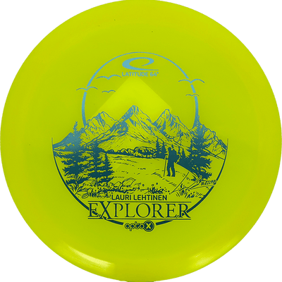 Latitude 64 Explorer Latitude 64 Explorer - Opto-X - Lauri Lehtinen Tour Series / 173g - Yellow (Green Foil) - Skyline Disc Golf