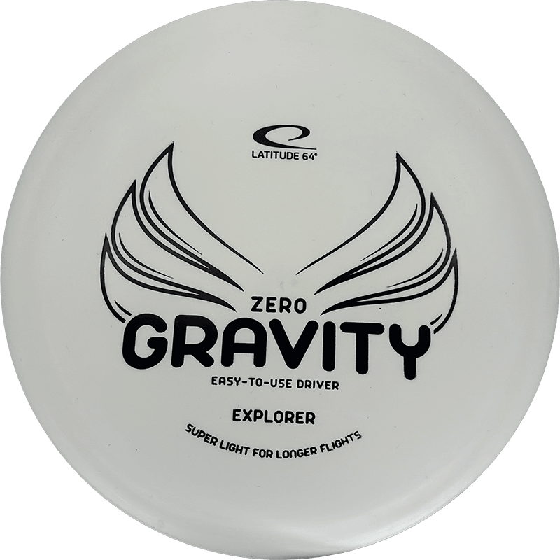 Latitude 64 Explorer Latitude 64 Explorer - Zero Gravity / 124g - White (Black) - Skyline Disc Golf