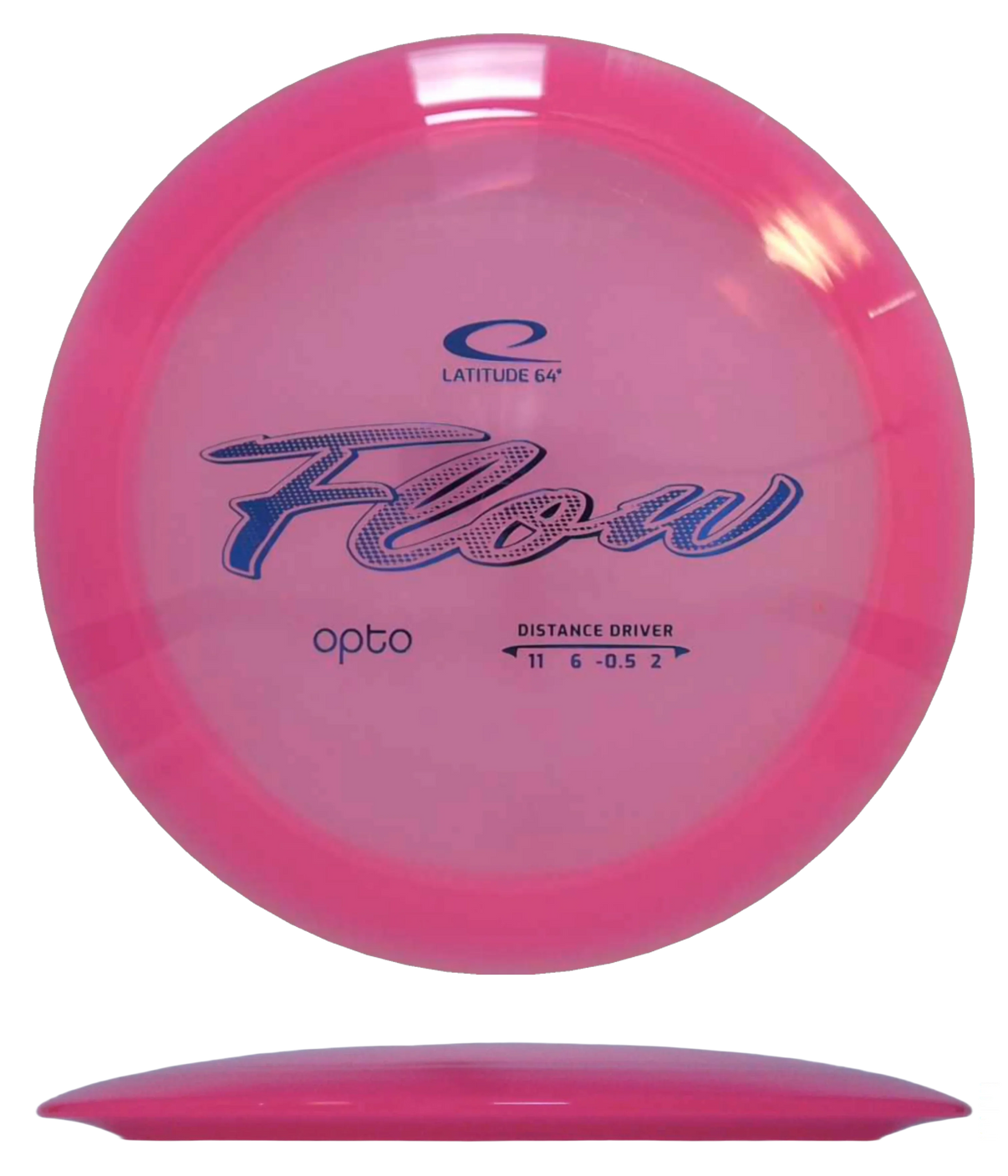 Latitude 64 Flow - Opto / 173g - Hot Pink (Blue Foil) - Skyline Disc Golf