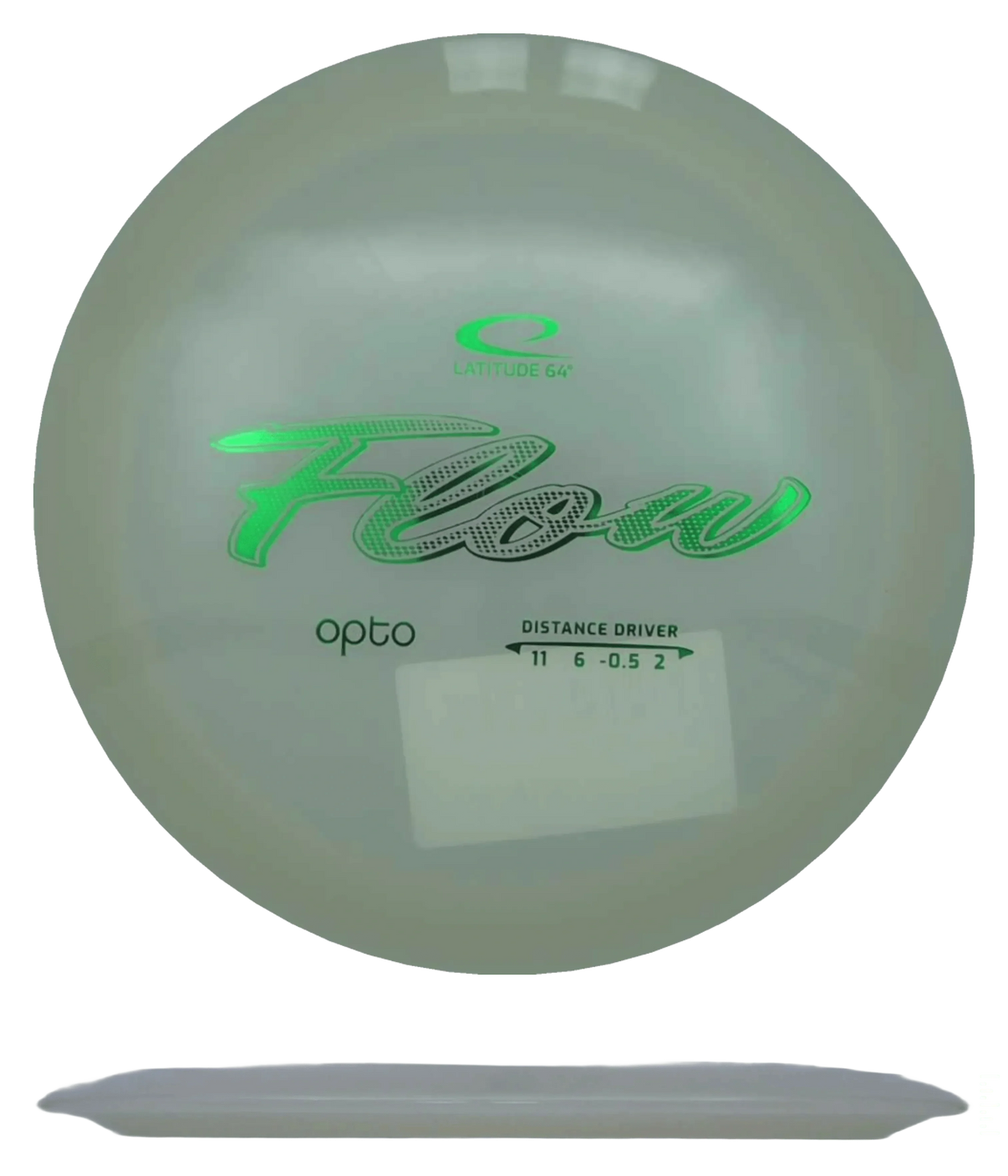 Latitude 64 Flow - Opto / 169g - White (Green Foil) - Skyline Disc Golf