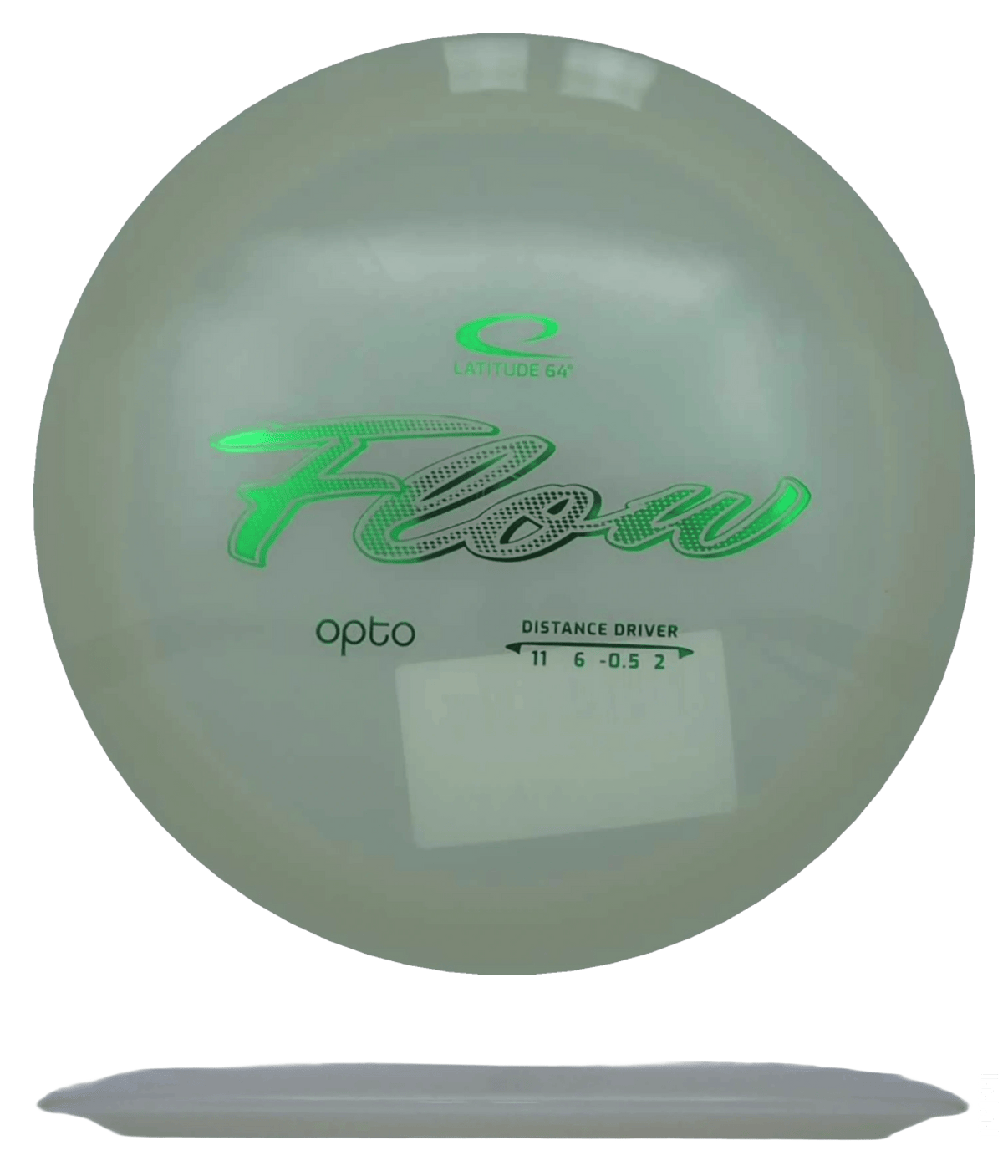 169g - White (Green Foil) Opto Latitude 64 Flow - Skyline Disc Golf