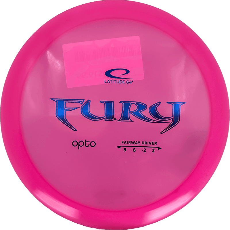174g - Pink (Blue Foil) Opto Latitude 64 Fury - Skyline Disc Golf