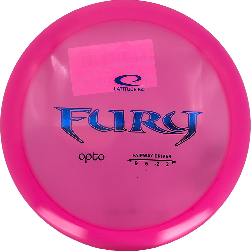 Latitude 64 Fury Latitude 64 Fury - Opto / 174g - Pink (Blue Foil) - Skyline Disc Golf